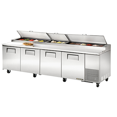 superior-equipment-supply - True Food Service Equipment - True Stainless Steel Four Section 119"W Pizza Prep Table