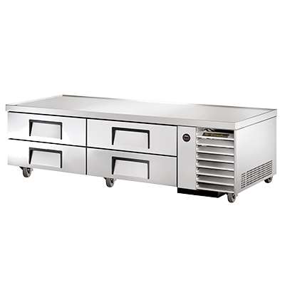 superior-equipment-supply - True Food Service Equipment - True Stainless Steel Four Drawer 79"Wide Refrigerated Chef Base