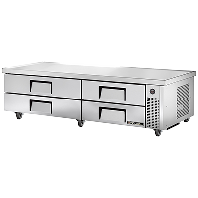 superior-equipment-supply - True Food Service Equipment - True Stainless Steel Four Drawer 84" Wide Refrigerated Chef Base