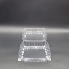 Dart Mfg. Clear Hinged Plastic Container 9" x 9-1/2" x 3" C95PST1 - 200/Case