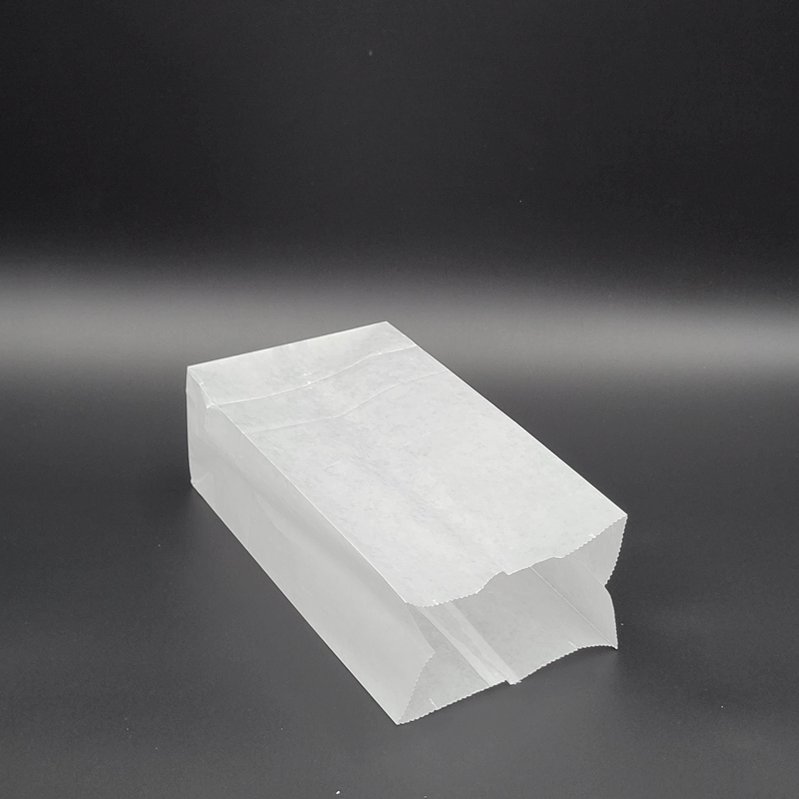 Bagcraft Plain White Wax Bag 5" x 3-1/8" x 9-11/16" 300294 - 1000/Case