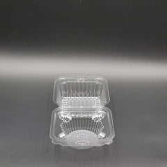 DFI Clear Cupcake/Muffin 1 Jumbo Cell Hinged OPS Plastic Container 5" x 5-1/2" x 4-1/8" LBN-5101 - 400/Case