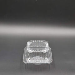 DFI Clear Cupcake/Muffin 1 Jumbo Cell Hinged OPS Plastic Container 5" x 5-1/2" x 4-1/8" LBN-5101 - 400/Case