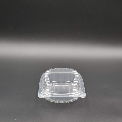 Dart Mfg. Clear Plastic Hinged Container 5-3/8" x 5-1/4" x 2-5/8" C53PST1 - 500/Case