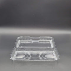 Dart Mfg. Plastic Clear Hinged Container 13-3/8" x 6-3/4" x 2-5/8" C90UT1 - 200/Case