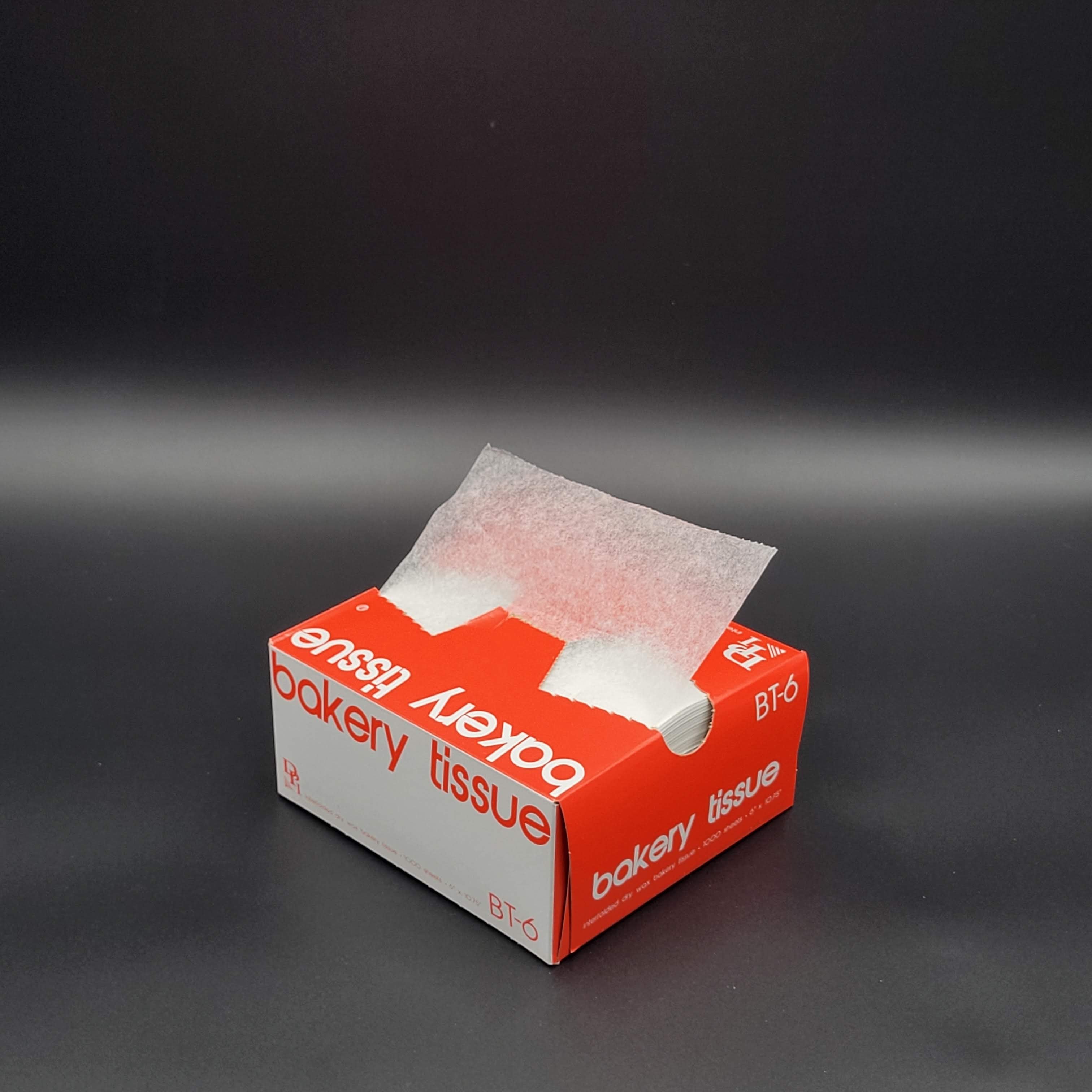 White Waxed Bakery Tissues - 10 Boxes Of 1000/Case