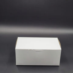 Bakery/Cake Box Lock Corner White 14" x 10" x 4" - 100/Case
