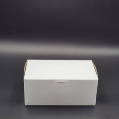 Bakery/Cake Box Lock Corner White 9" x 5" x 4" - 250/Case
