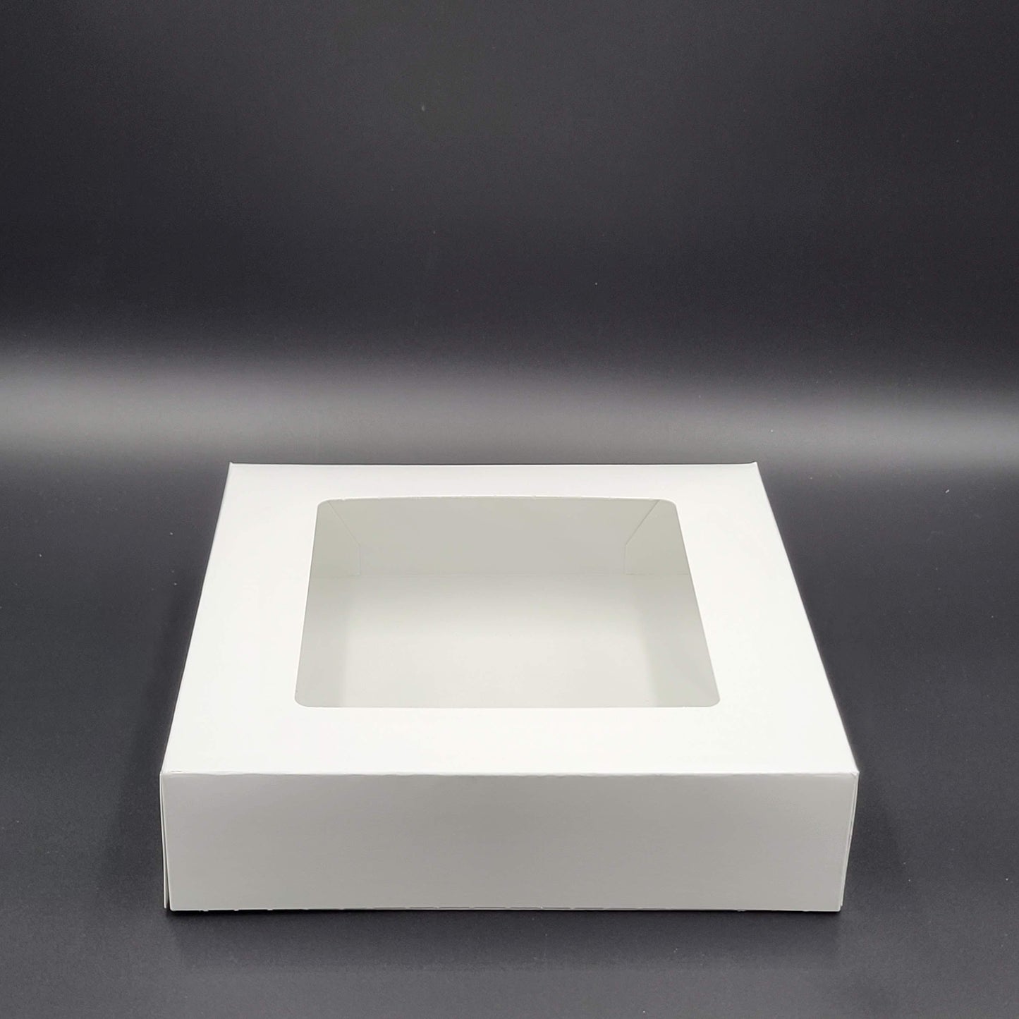 Bakery/Cake Box Auto Popup Window White 10" x 10" x 2.5" - 200/Case