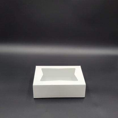 Bakery/Cake Box Auto Popup Window White 8" x 5.75" x 2.5" - 200/Case