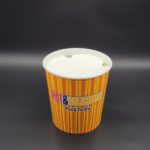 Hot Food Bucket With Lid 130 oz. - 120/Case