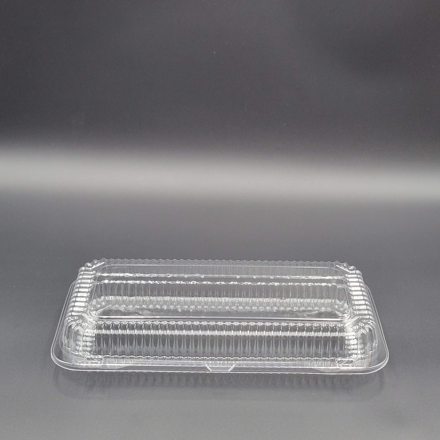 DFI Clear Hinged Danish Container 12-1/2" x 6-1/4" x 2-1/4" LBH-681 - 500/Case