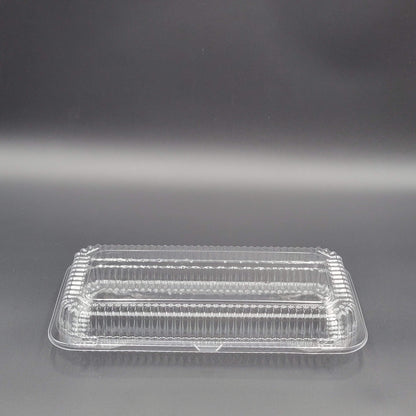 DFI Clear Hinged Danish Container 12-1/2" x 6-1/4" x 2-1/4" LBH-681 - 500/Case