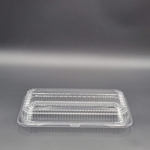 DFI Clear Hinged Danish Container 12-1/2" x 6-1/4" x 2-1/4" LBH-681 - 500/Case