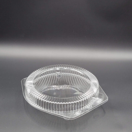 Inline Plastics Clear Hinged PET Plastic Pie Container 9" SLP109 - 200/Case