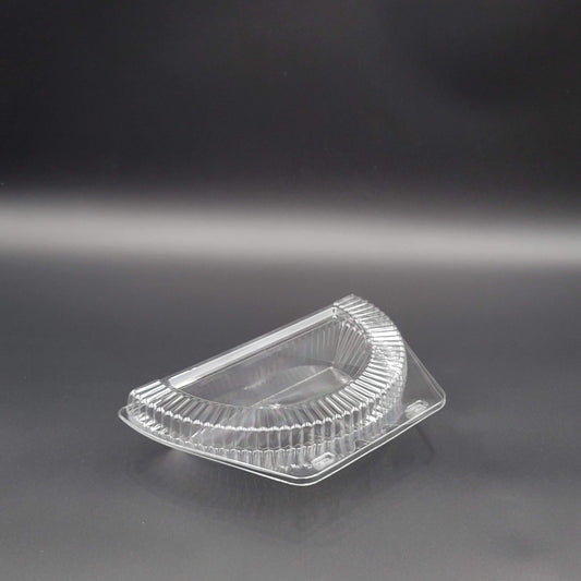 Inline Plastics Clear Hinged PET Plastic Half Pie Container 9" SLP209 - 250/Case