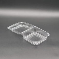 DFI Clear Hinged Square Container 5" x 5" x 2-1/8" LBH-511 - 700/Case