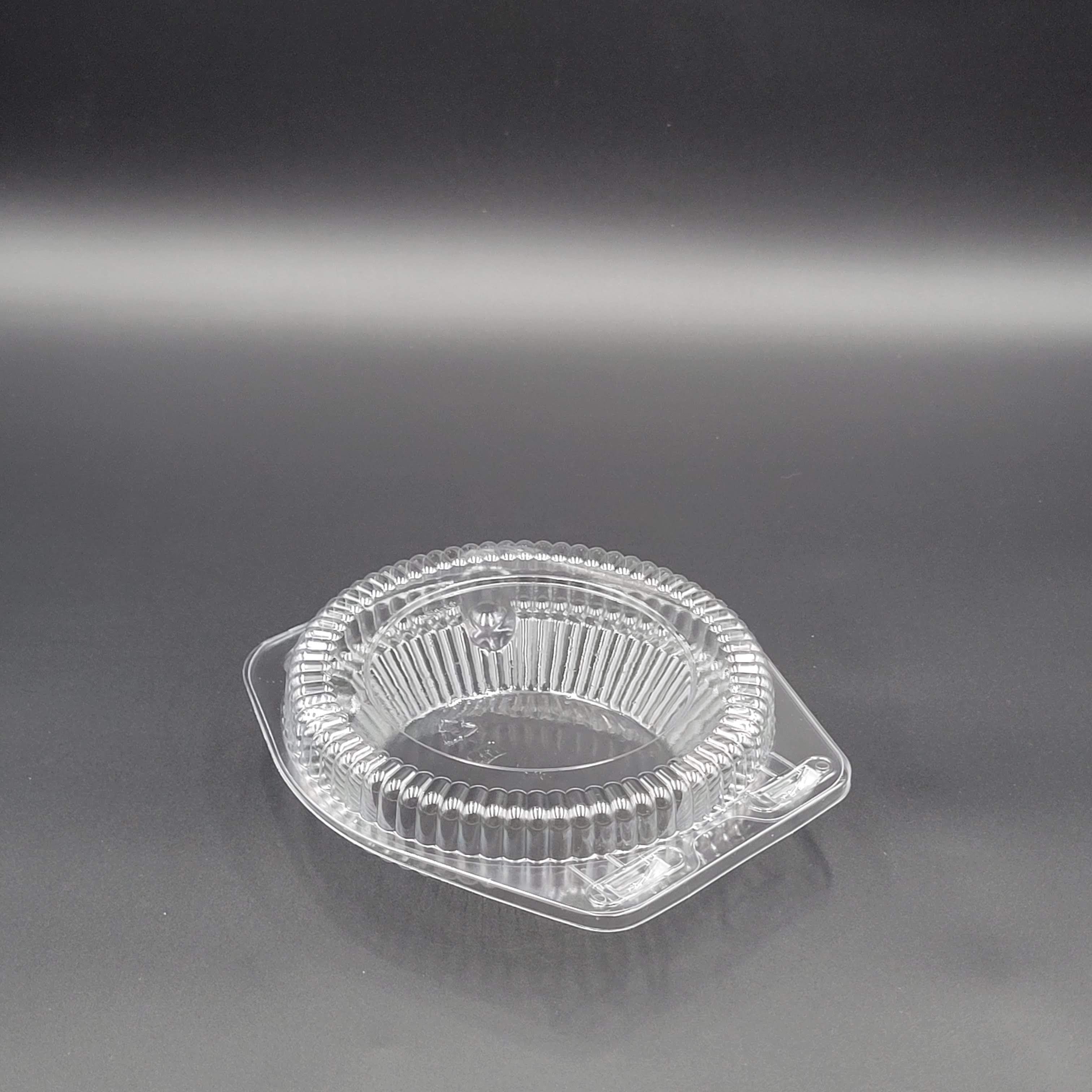 DFI Clear Shallow Hinged OPS Plastic Pie Container 6" LBH-601 - 350/Case