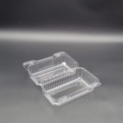 DFI Clear Hinged Hoagie Container 7-3/5" x 5" x 3-4/5" LBH-466 - 500/Case