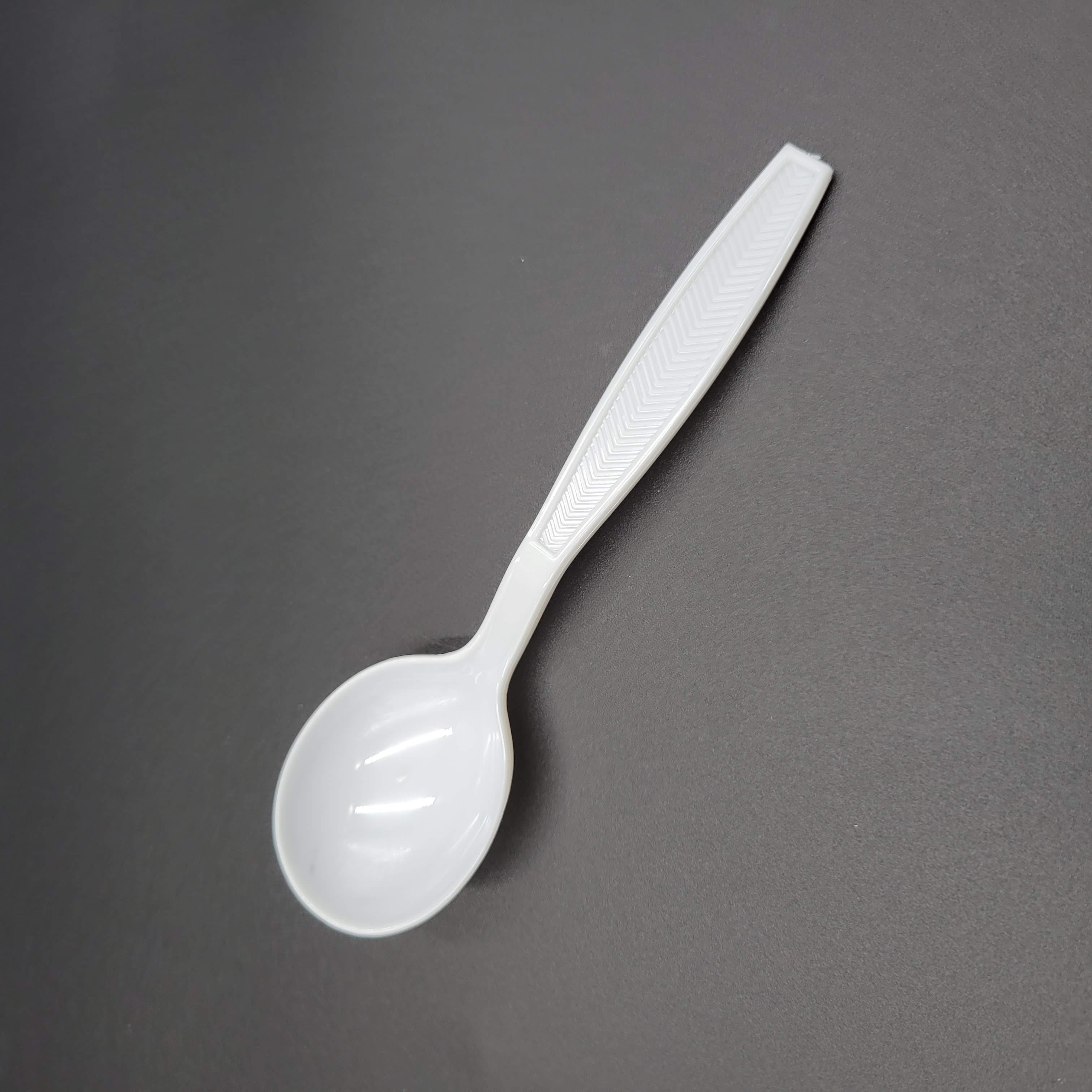 Bulk Heavy Weight PS Soup Spoon White - 1000/Case