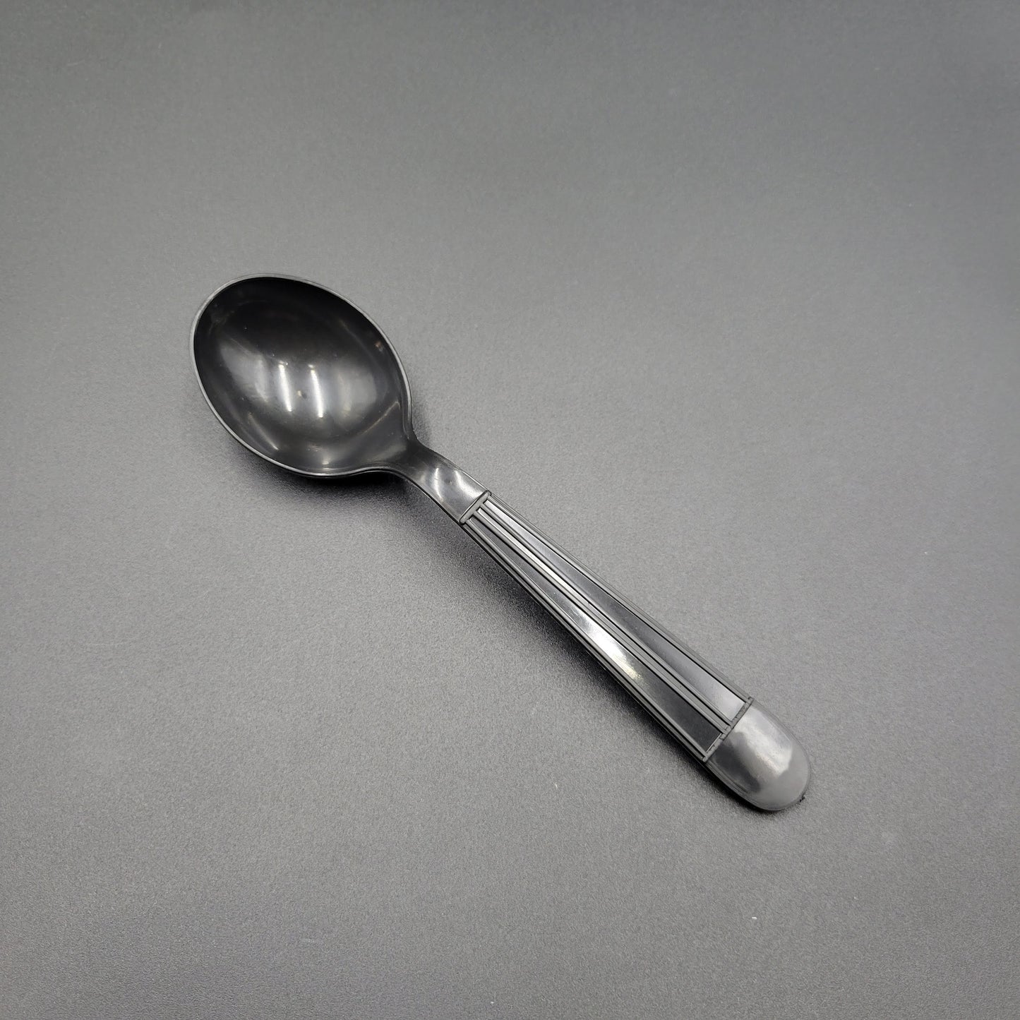 Heavy Weight Bulk Polypropylene Soup Spoon Black - 1000/Case