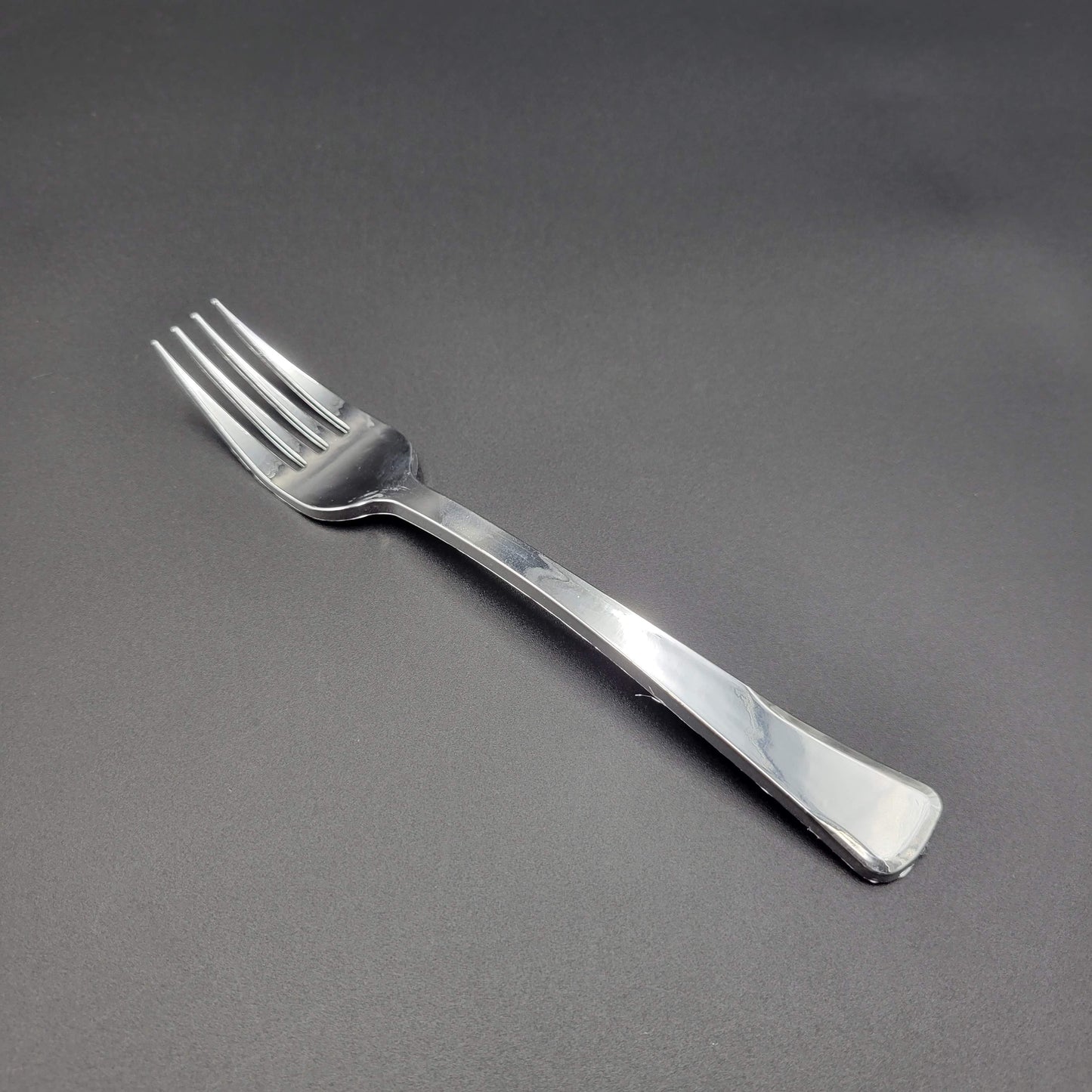 EMI GlimmerWare™ Heavy Weight Silver Plastic Salad Fork 7" EMI-GWSAF - 600/Case