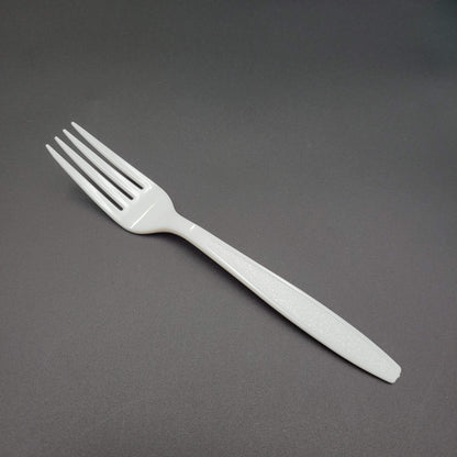 Extra Heavy Weight Boxed Polystyrene Fork White - 1000/Case