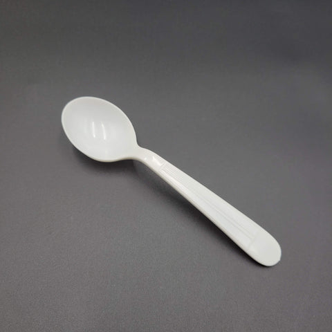 Bulk Heavy Weight PP Soup Spoon White - 1000/Case