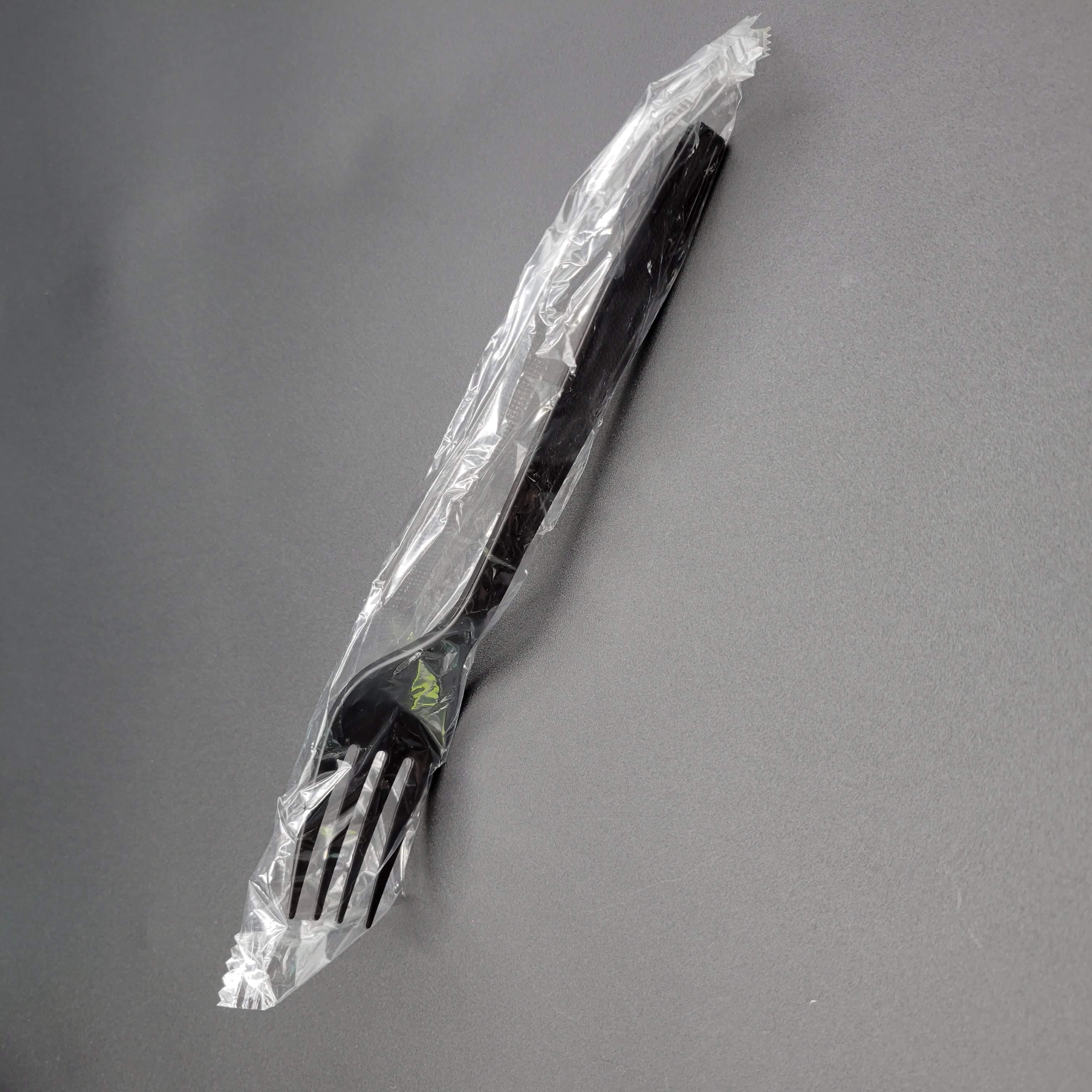 Individually Wrapped Heavy Weight PS Fork Black - 1000/Case