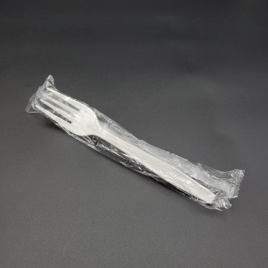 Heavy Weight Wrapped Polypropylene Fork White - 1000/Case