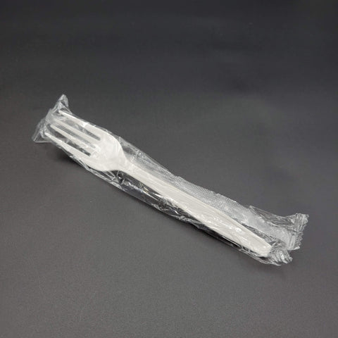 Individually Wrapped Heavy Weight PP Fork White - 1000/Case
