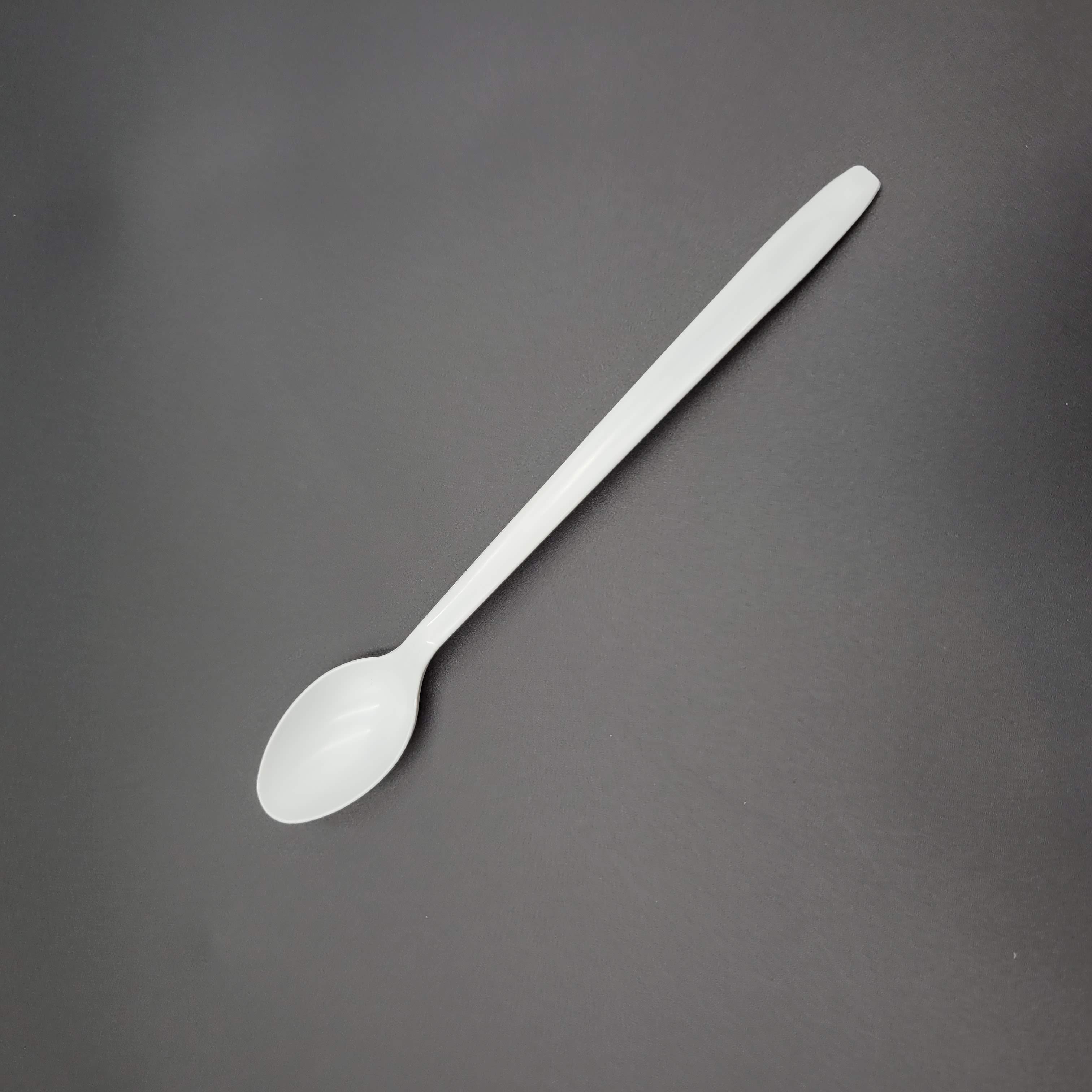 Bulk Medium Weight PP Soda Spoon White 8" - 1000/Case