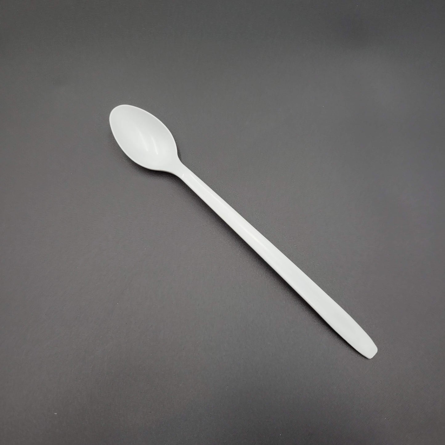 Medium Weight Bulk Polypropylene Soda Spoon White 8" - 1000/Case