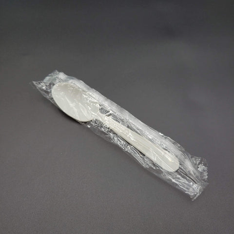 Individually Wrapped Heavy Weight PP Teaspoon White - 1000/Case