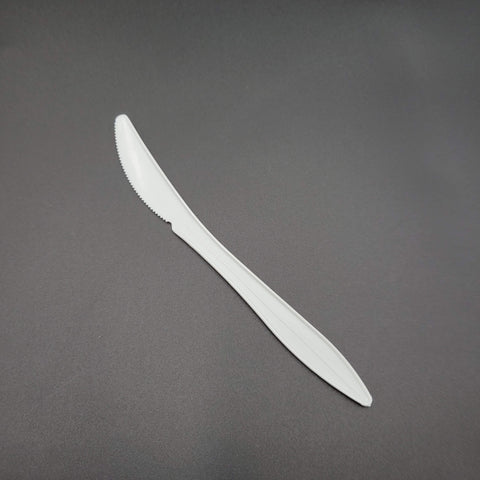 Bulk Medium Weight PP Knife White - 1000/Case