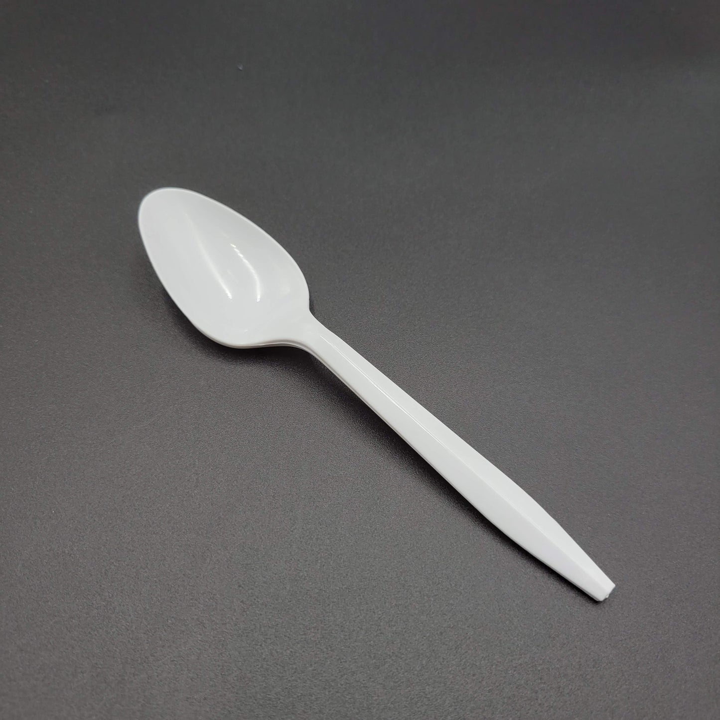 Medium Weight Bulk Polypropylene Teaspoon White - 1000/Case