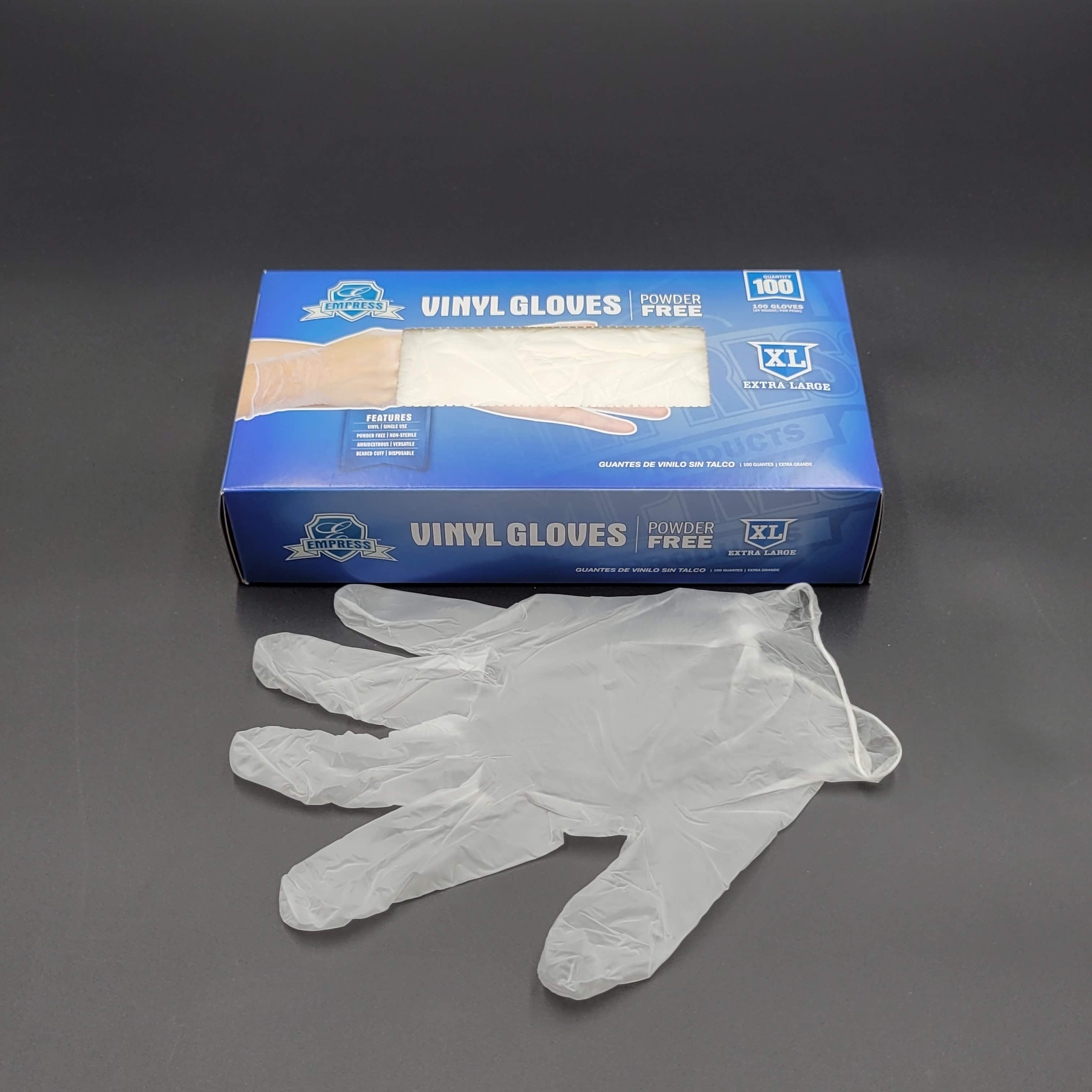 Vinyl Gloves Powder Free Extra Large - 1000/Case