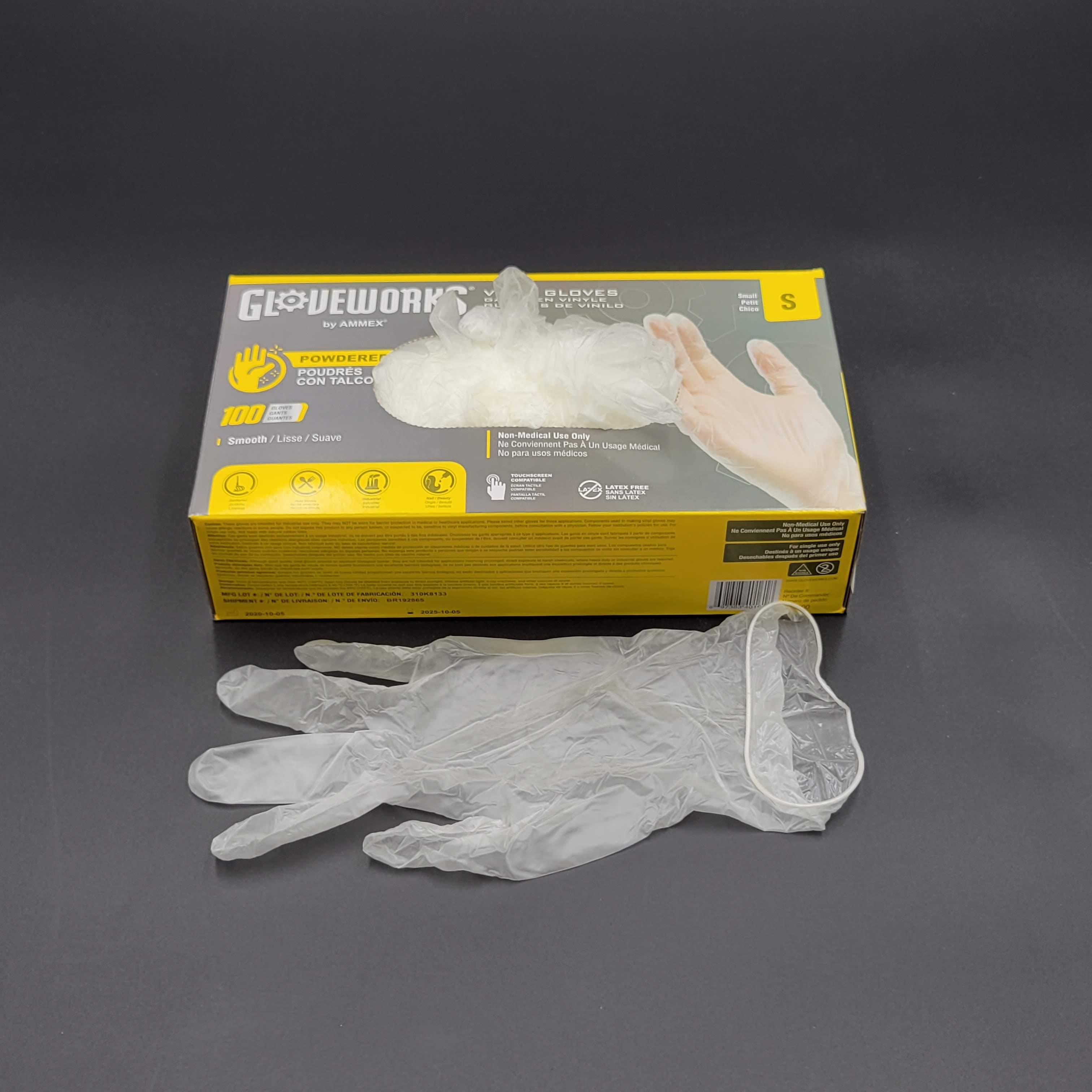 Vinyl Gloves Powdered Small - 1000/Case