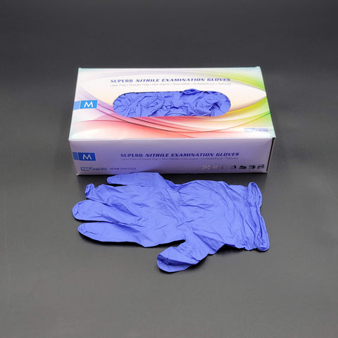 Nitrile Gloves Blue Powder Free Medium - 1000/Case