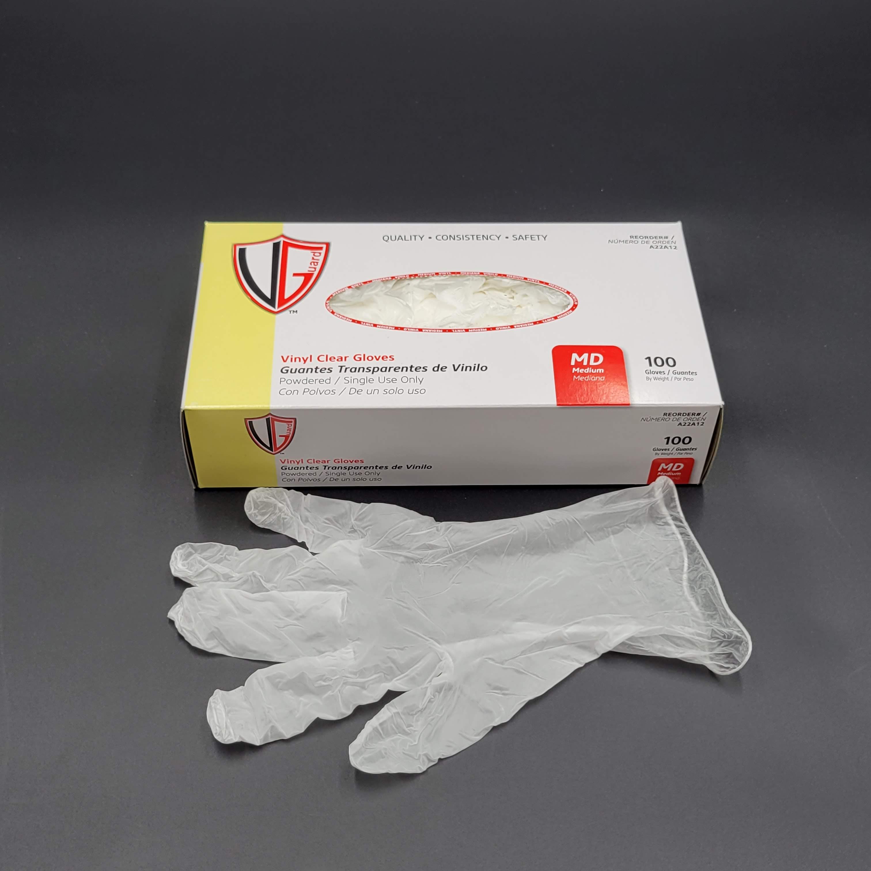 Vinyl Gloves Powdered Medium - 1000/Case