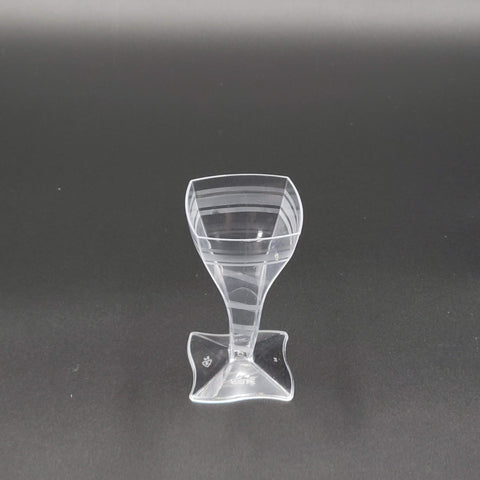 Fineline Tiny Square Wine Glass 2 oz. 6410-CL - 96/Case