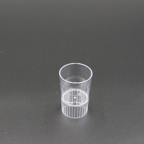 Fineline Quenchers Clear Hard Plastic Shooter Glass 1 oz. 4110-CL - 500 /Case