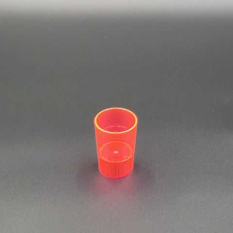 Fineline Plastic Red Shooter Glass 1 oz. 4110-RD - 500/Case