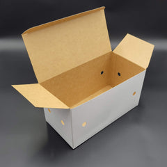 White Patty Meat Boxes 5 lbs. 10" x 5" x 5-3/8" - 200/Case