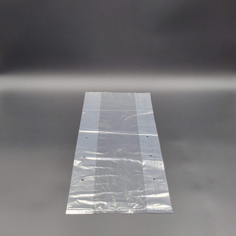 Clear Poly Food Bag Vented 8" x 4" x 18" - 1000/Case