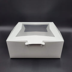 White Window Cake Box 12" x 12" x 5" - 100/Case