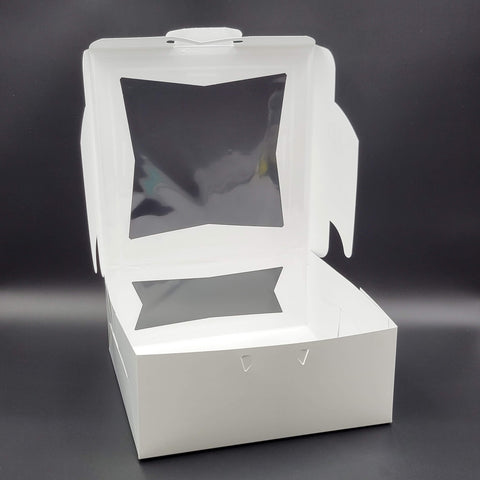 White Window Cake Box 12" x 12" x 5" - 100/Case