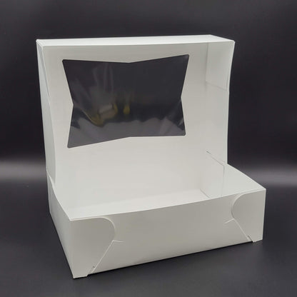 Bakery/Cake Box Auto Popup Window White 14" x 10" x 4" - 100/Case