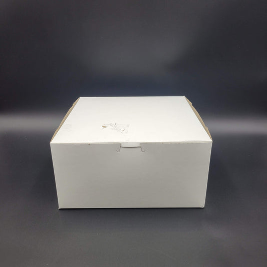 Bakery/Cake Box Lock Corner White 10" x 10" x 5" - 100/Case