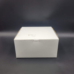 Bakery/Cake Box Lock Corner White 10" x 10" x 5" - 100/Case